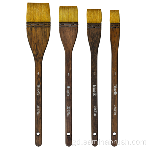 Bruis peanas falt gobhar airson watercolor